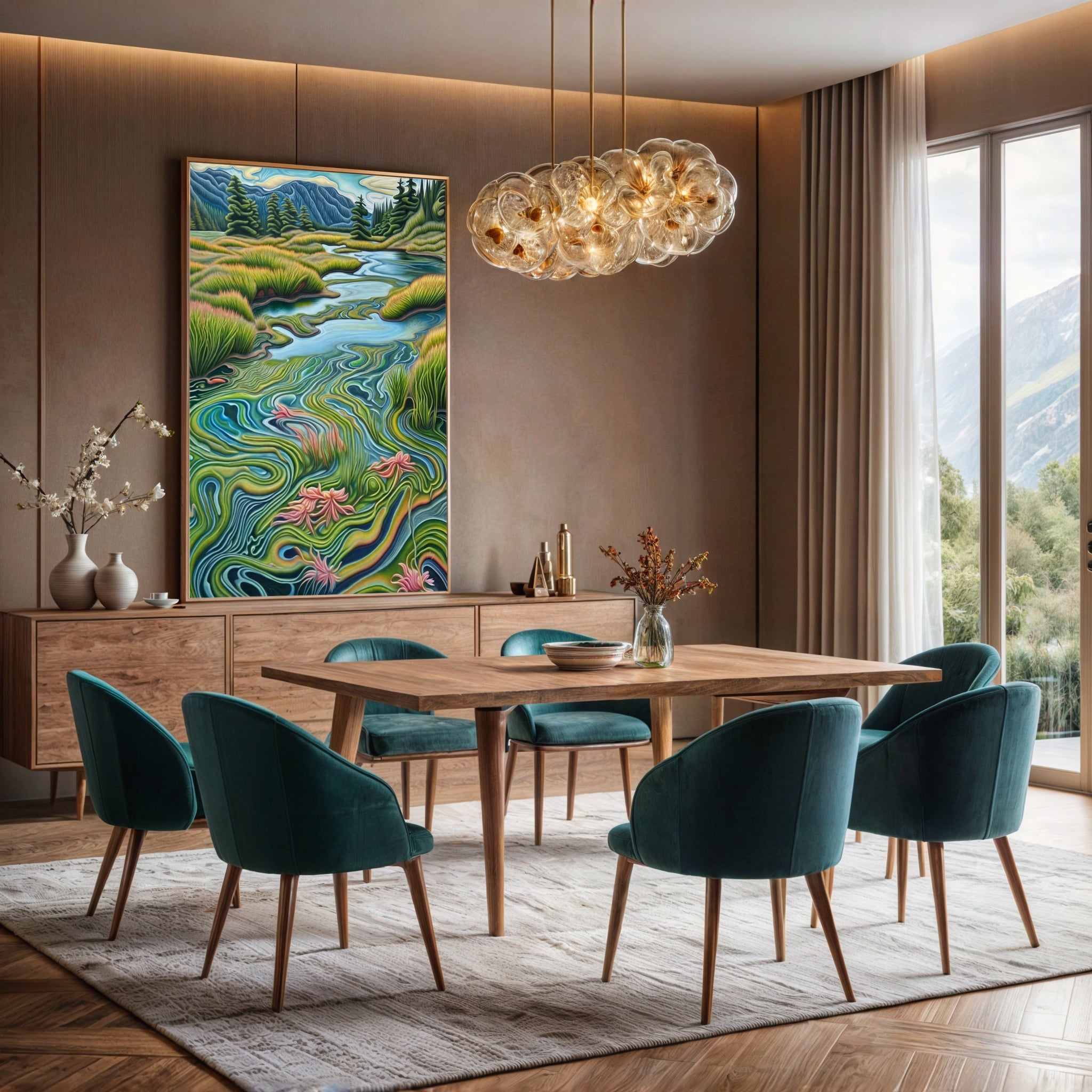 Canvas Print: "Flowing Serenity" by Tailored Canvases - product image 4 for Resin Society