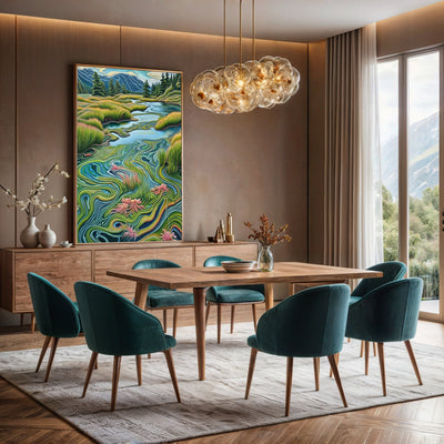 Canvas Print: "Flowing Serenity" by Tailored Canvases - product image 4 for Resin Society