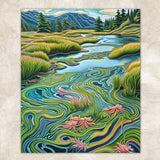 Canvas Print: "Flowing Serenity" by Tailored Canvases - product image 5 for Resin Society