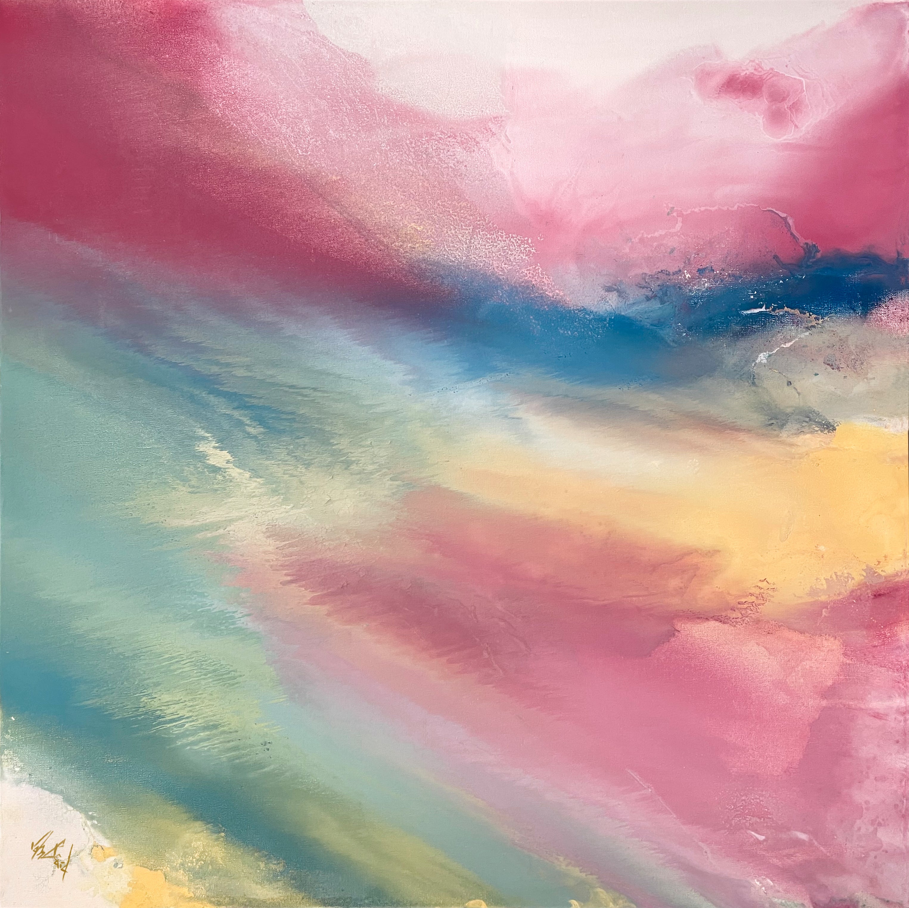 Fluid I Artist Enhanced Canvas Print by John Beard Collection - main product image for Resin Society