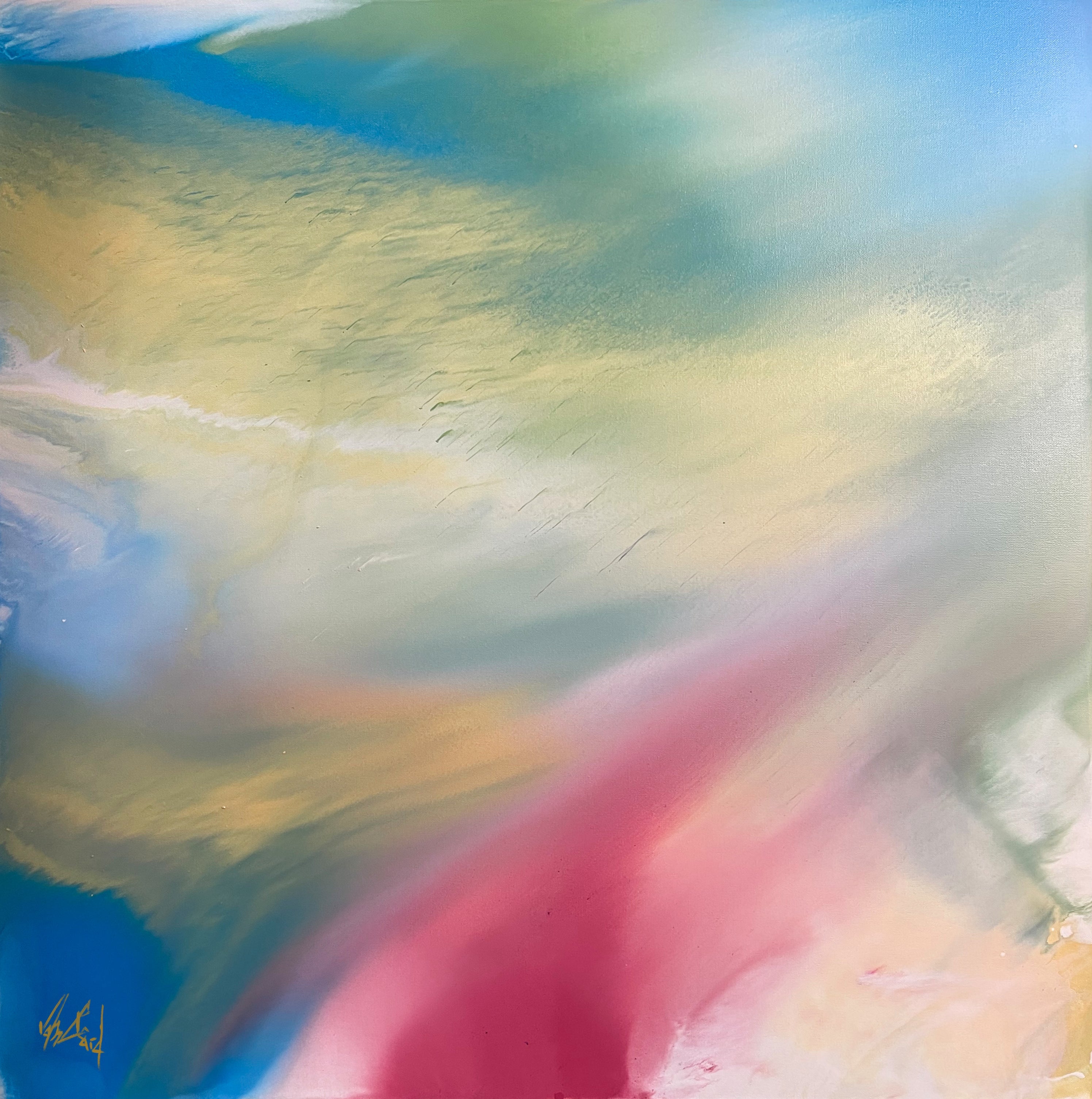 Fluid II Artist Enhanced Canvas Print by John Beard Collection - main product image for Resin Society