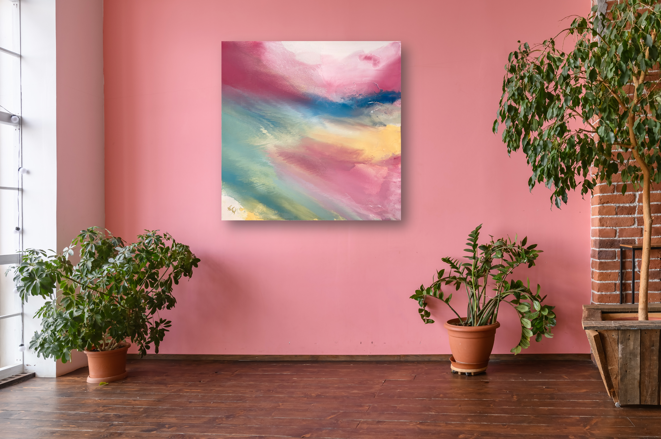 Fluid I Artist Enhanced Canvas Print by John Beard Collection - product image 2 for Resin Society