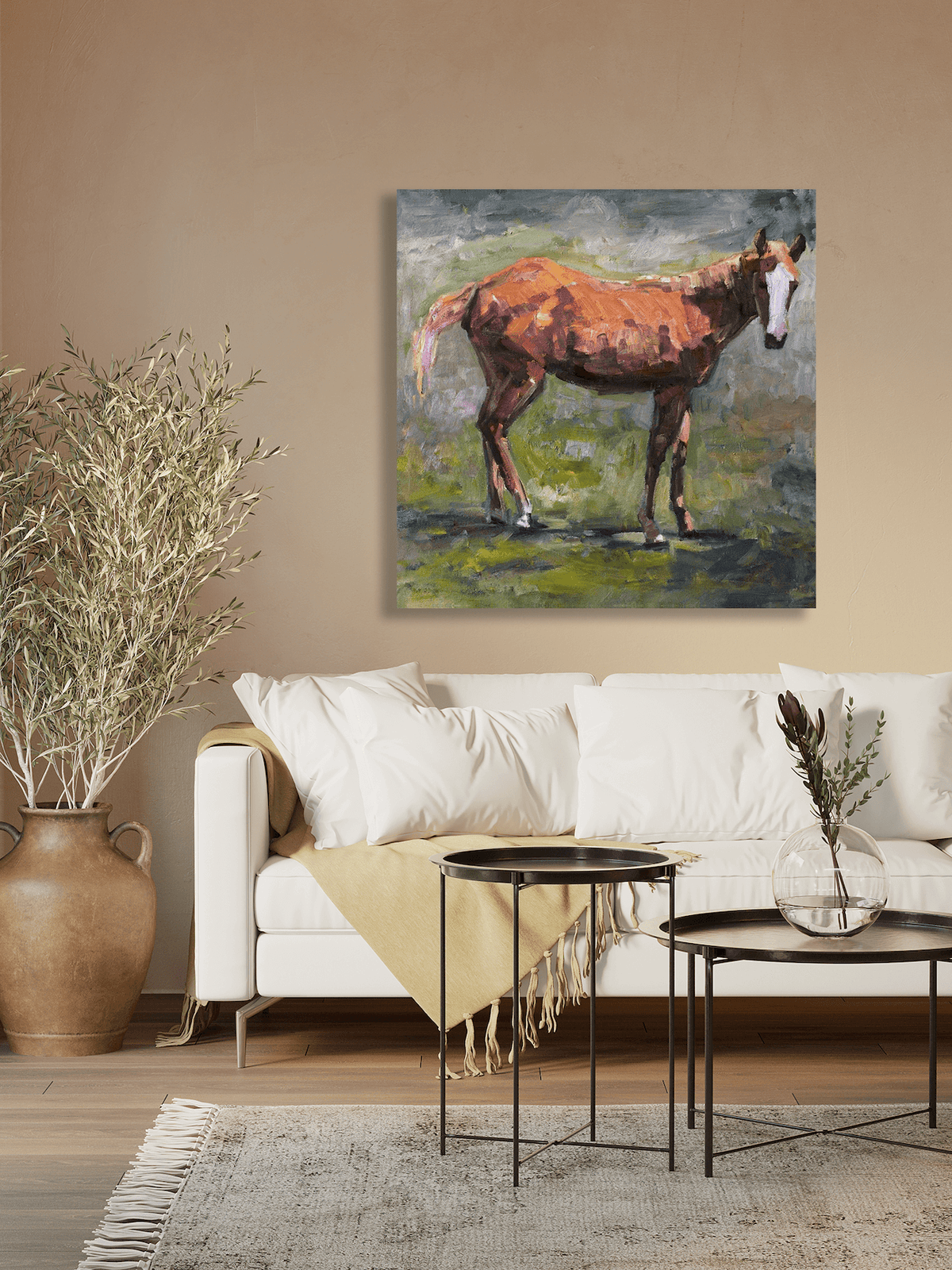 Foal Artist Enhanced Canvas Print by John Beard Collection - product image 2 for Resin Society