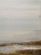 Foggy Shore Artist Enhanced Canvas Print by John Beard Collection - main product image for Resin Society