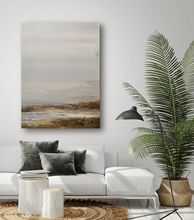Foggy Shore Artist Enhanced Canvas Print by John Beard Collection - product image 3 for Resin Society