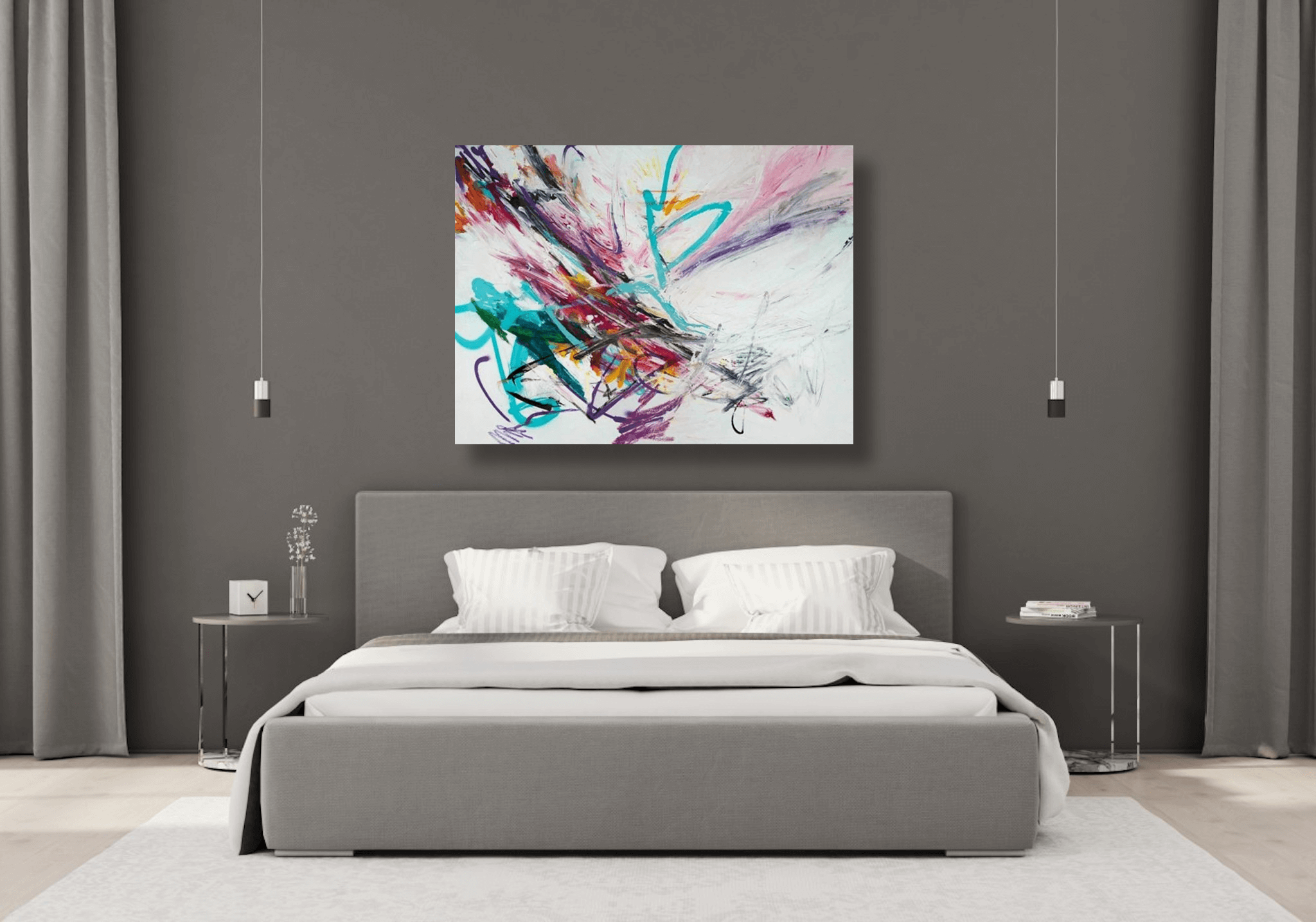 Folded 40x60 Artist Enhanced Canvas Print in White Float Frame by John Beard Collection - product image 3 for Resin Society