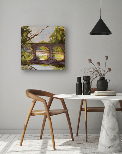 Forest Bridge Artist Canvas Enhanced Print by John Beard Collection - product image 2 for Resin Society