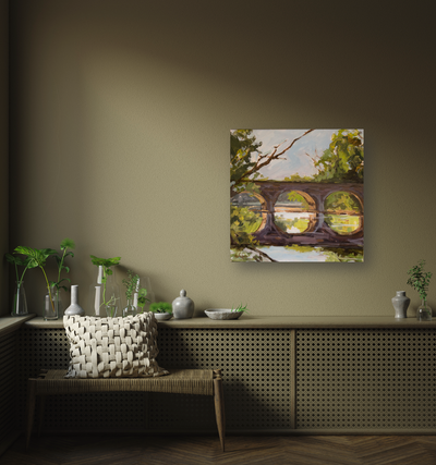 Forest Bridge Artist Canvas Enhanced Print by John Beard Collection - product image 4 for Resin Society