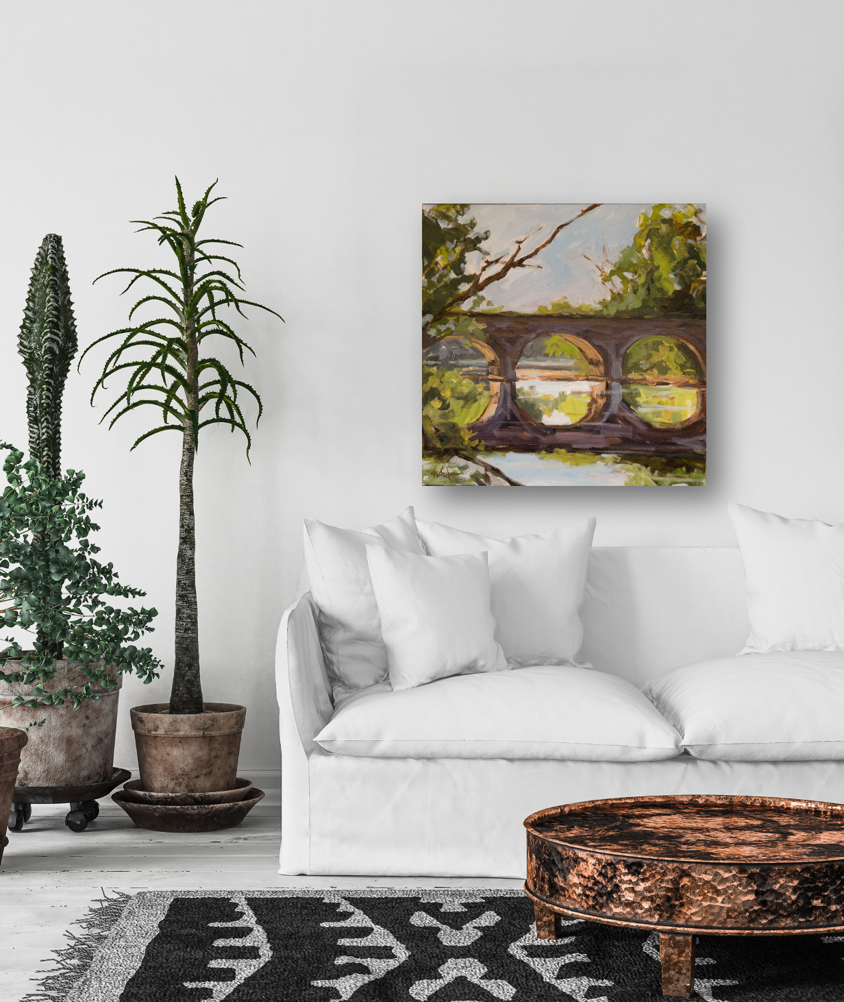 Forest Bridge Artist Canvas Enhanced Print by John Beard Collection - product image 3 for Resin Society