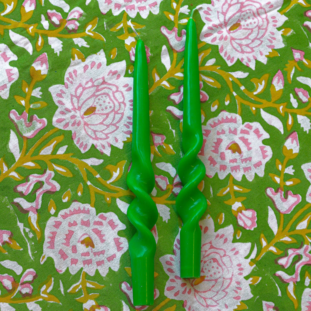 Forest Fern Twisted Candle - Pack of 2 by Ro'Table - product image 2 for Resin Society