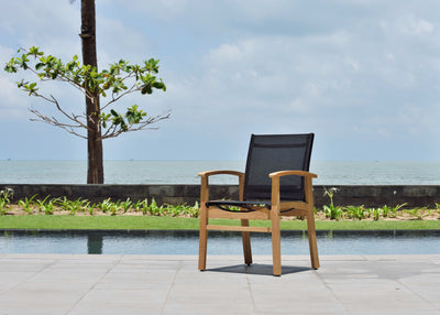 Rinjani Rectangular Teak Table and Fortuna Armchair Dining Set by LifestyleGarden US - product image 8 for Resin Society