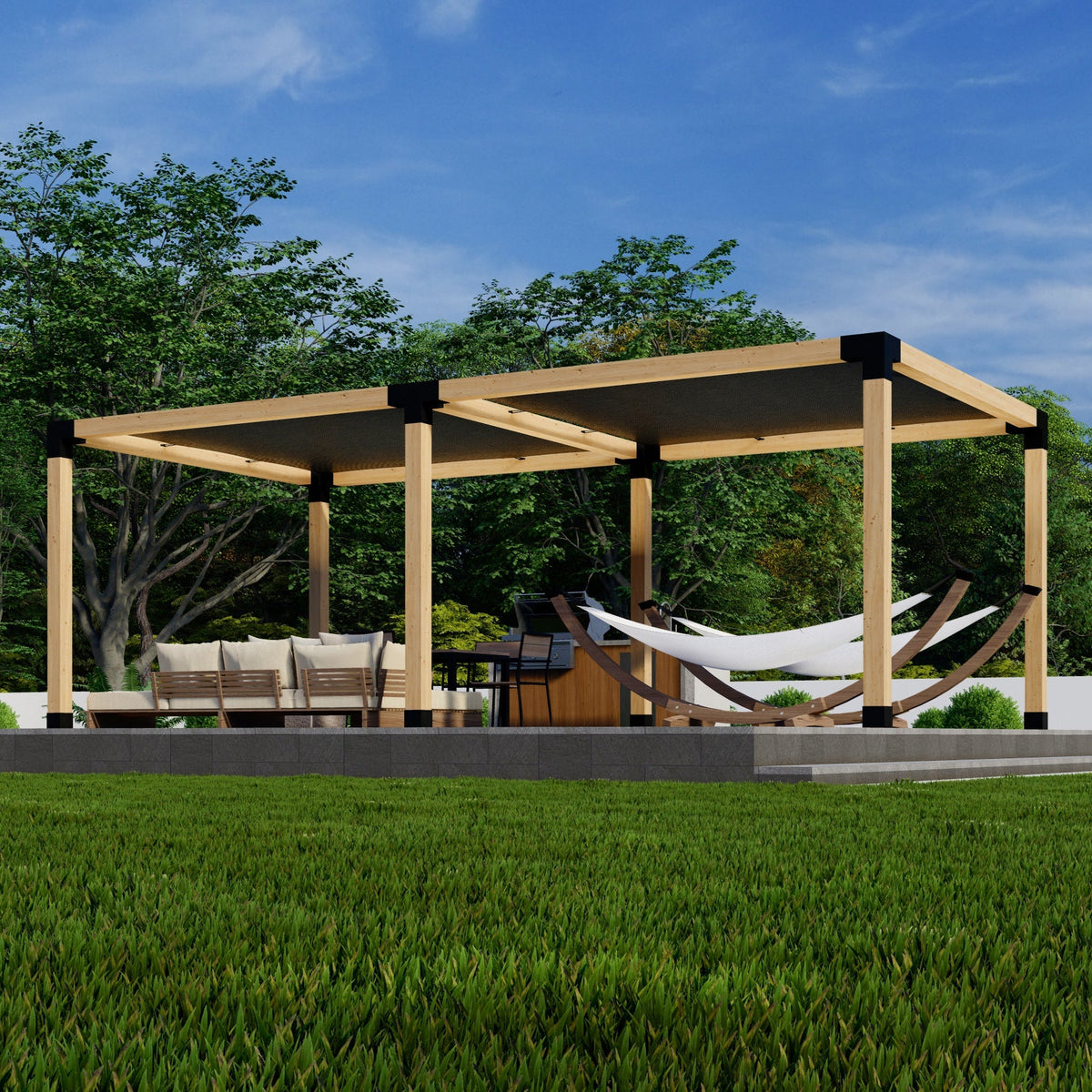 DIY Pergola Kit for a Freestanding Pergola With Canopies - Any Size Up