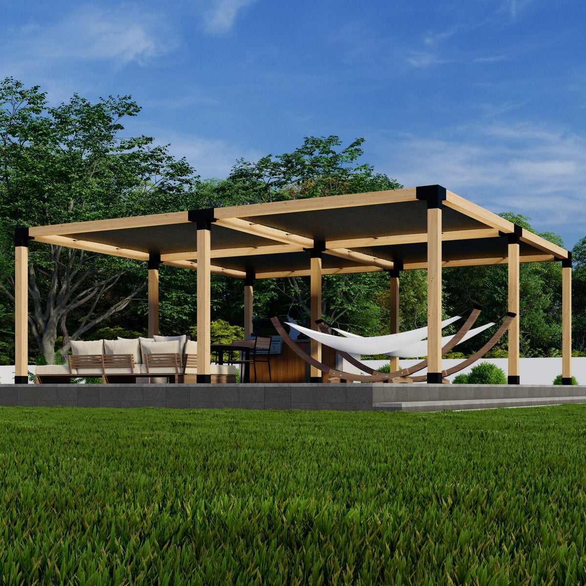 DIY Pergola Kit for a Freestanding Pergola With Canopies - Any Size Up