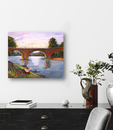 French Bridge Artist Enhanced Canvas Print by John Beard Collection - product image 4 for Resin Society