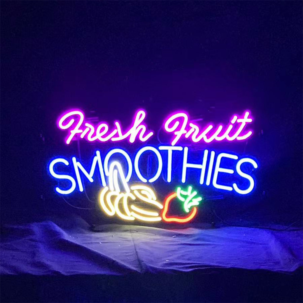 Fresh Fruit Smoothies Neon Light Sign by Neon Signs Land - main product image for Resin Society