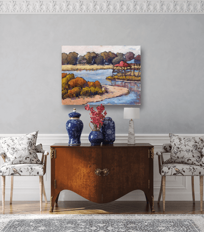 Funky Marsh Artist Enhanced Canvas Print by John Beard Collection - product image 2 for Resin Society