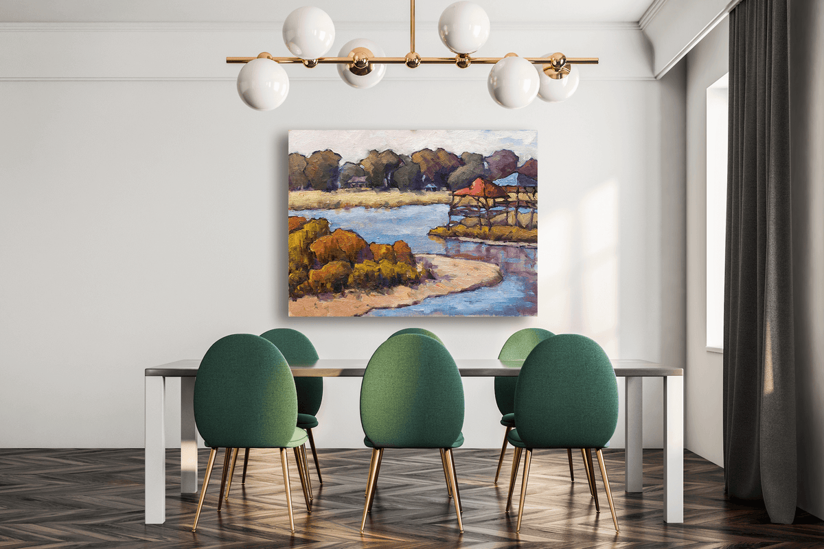 Funky Marsh Artist Enhanced Canvas Print by John Beard Collection - product image 3 for Resin Society