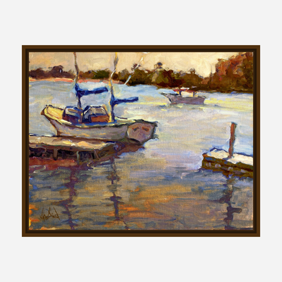 Funky Sailboat Artist Enhanced Canvas Print by John Beard Collection - product image 5 for Resin Society