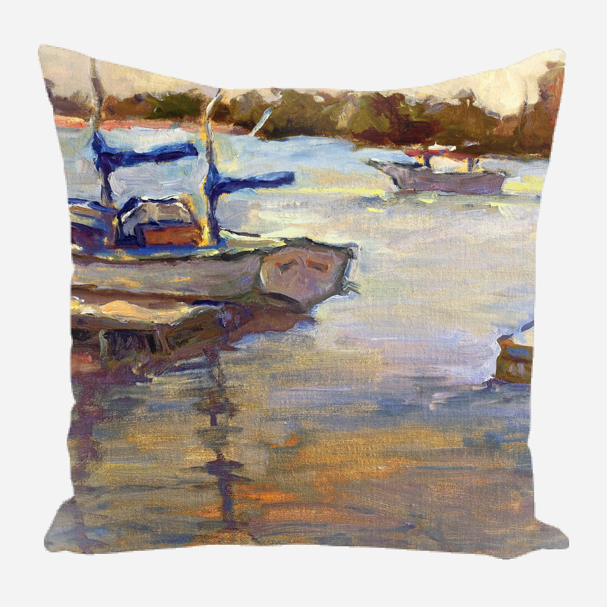 Funky Sailboat Pillow