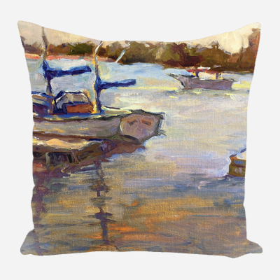 Funky Sailboat Pillow