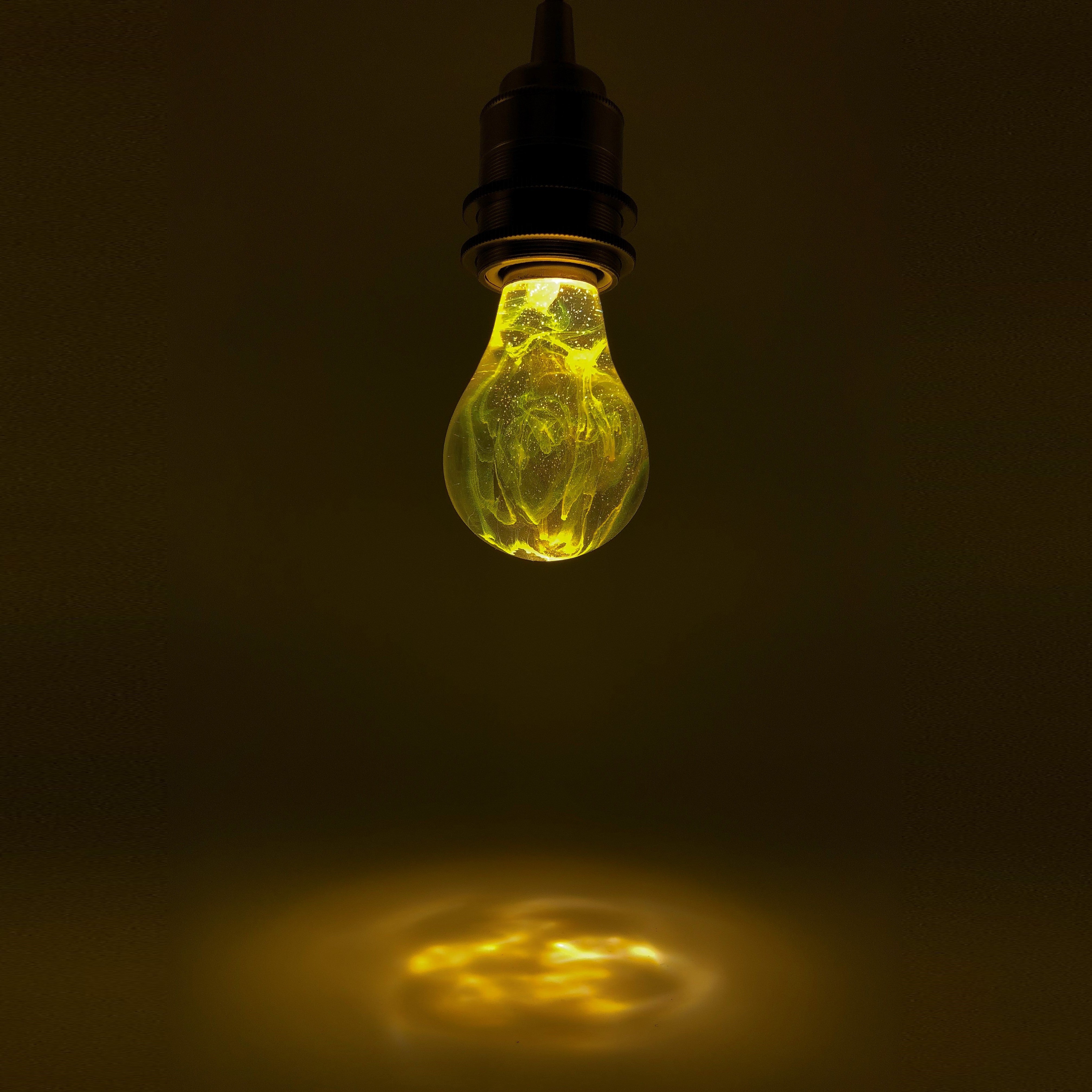 Table Lamp – Galaxy Resin LED Bulb