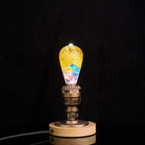 EP Light Garden Resin LED Bulb handcrafted with eco-friendly resin and wooden base options