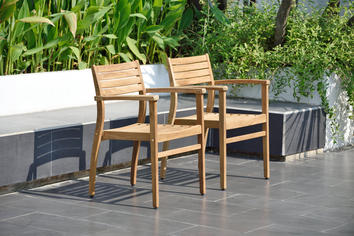 Julien FSC Certified Teak Wood Outdoor Patio Extendable Dining Set by LifestyleGarden US - product image 8 for Resin Society