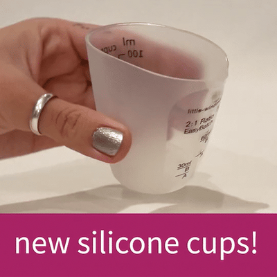 Silicone Measuring Cup for Resin (10-100ml) by Little Windows Brilliant Resin and Supplies - Resin Society