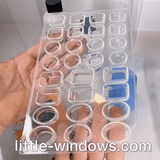 Small Silicone Resin Mold Set with cropping template (stencil) by Little Windows Brilliant Resin and Supplies - Resin