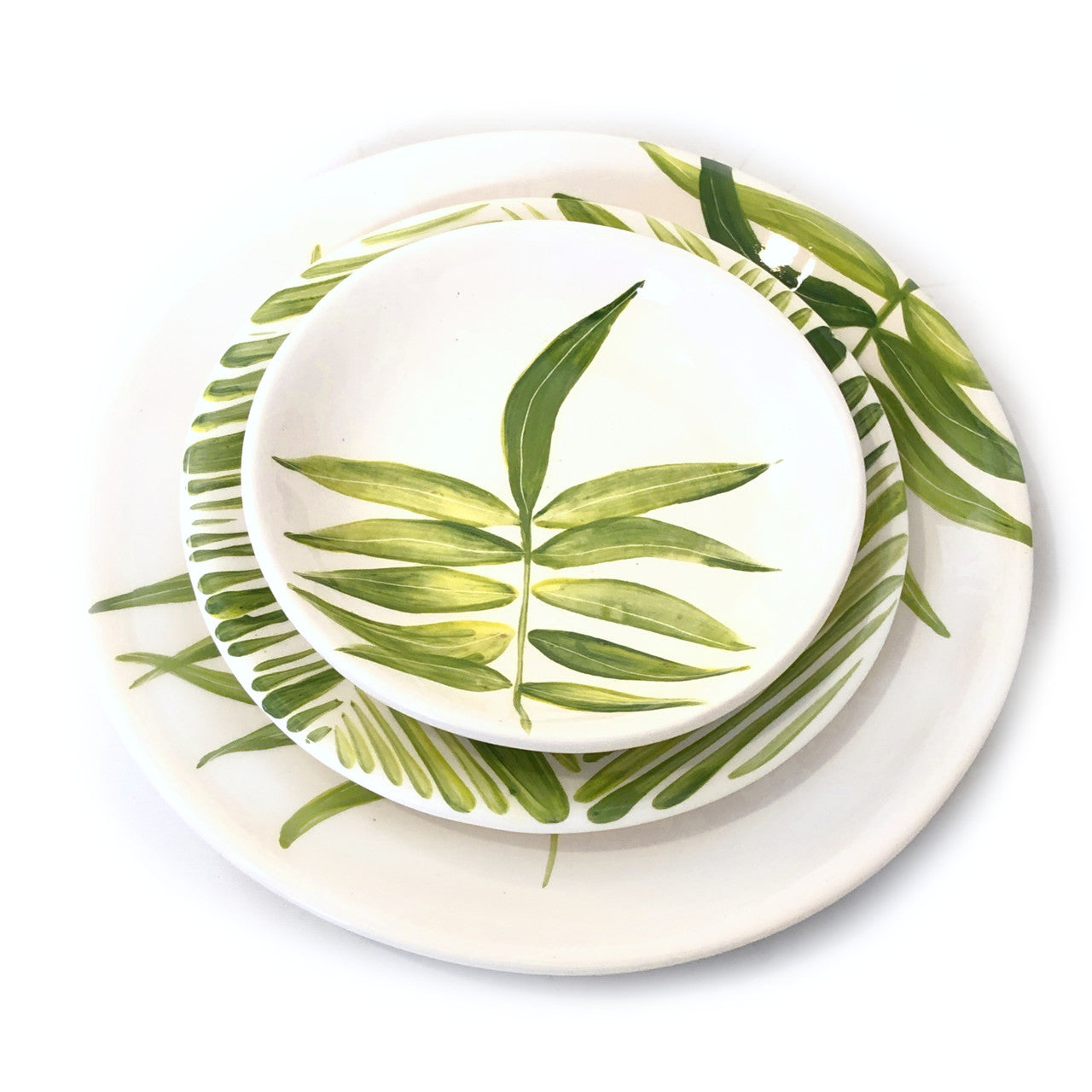 Floating Leaves Dinner Plate - Green by Mbare Ltd - product image 5 for Resin Society