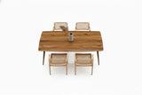 Edge Glued Hardwood Dining Table - Solid Kitchen Table by Gizz - product image 8 for Resin Society