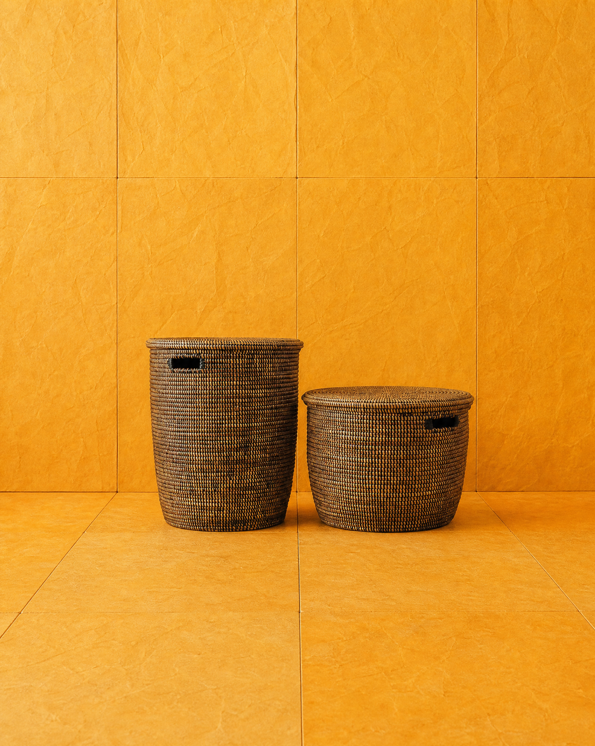 Black Flat Lid Basket - Large by Mbare Ltd - product image 2 for Resin Society