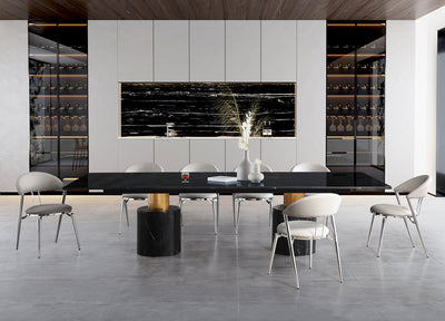 Geneva Extra Large Dining Table detail image - Resin Society