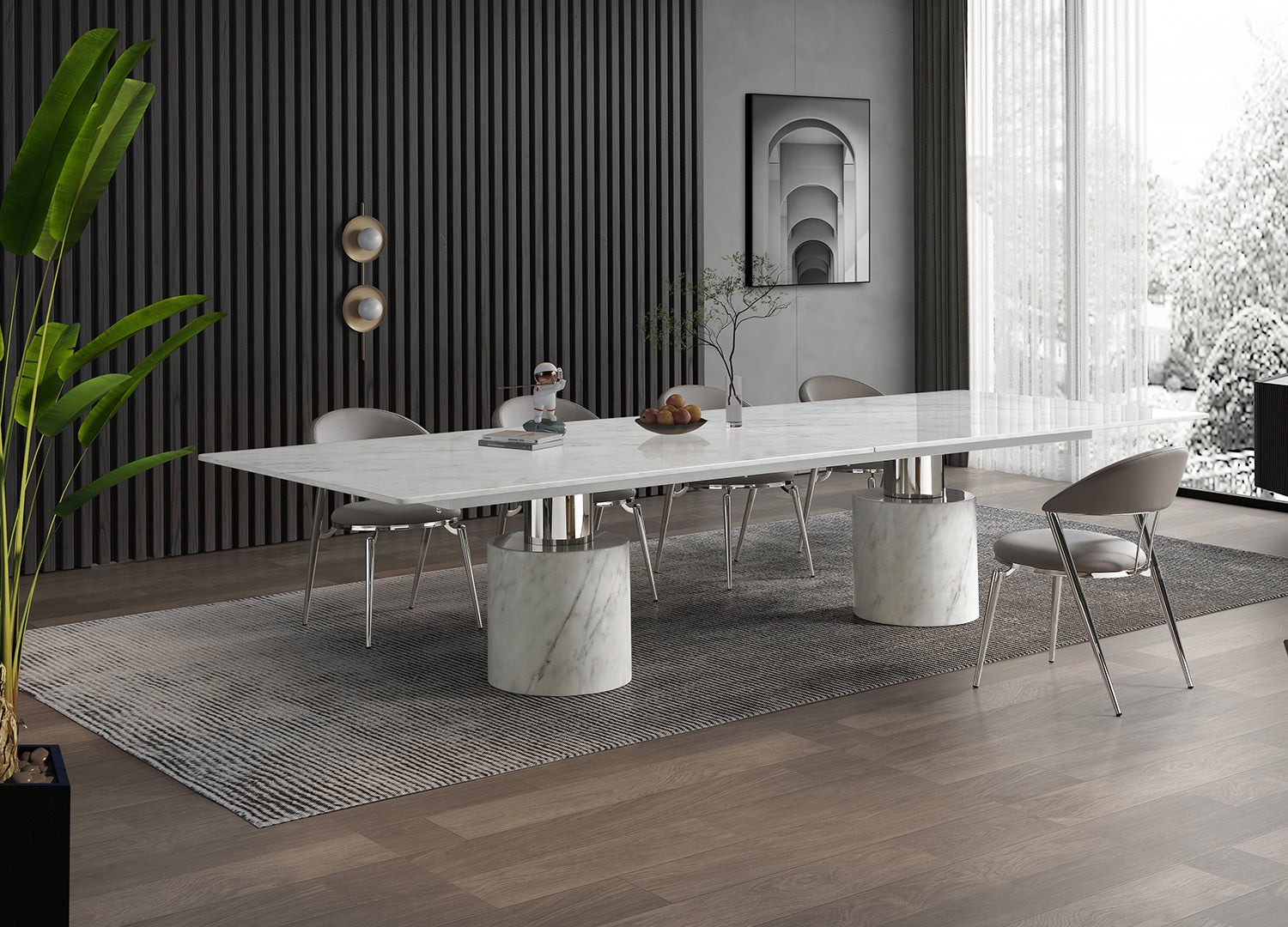 Geneva Extra Large Dining Table detail image - Resin Society
