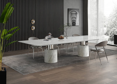 Geneva Extra Large Dining Table detail image - Resin Society