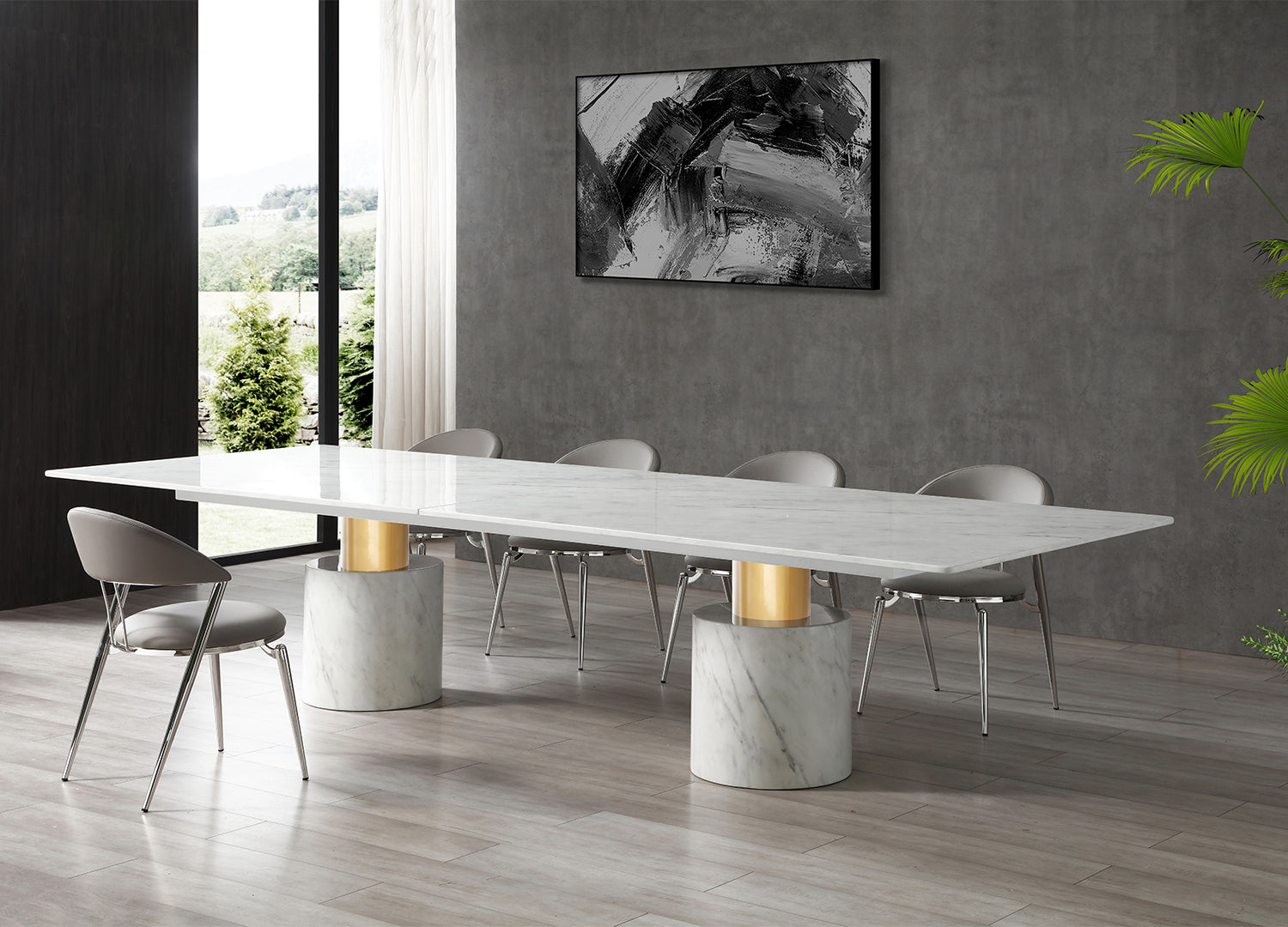 Geneva Dining Table detail image - Resin Society