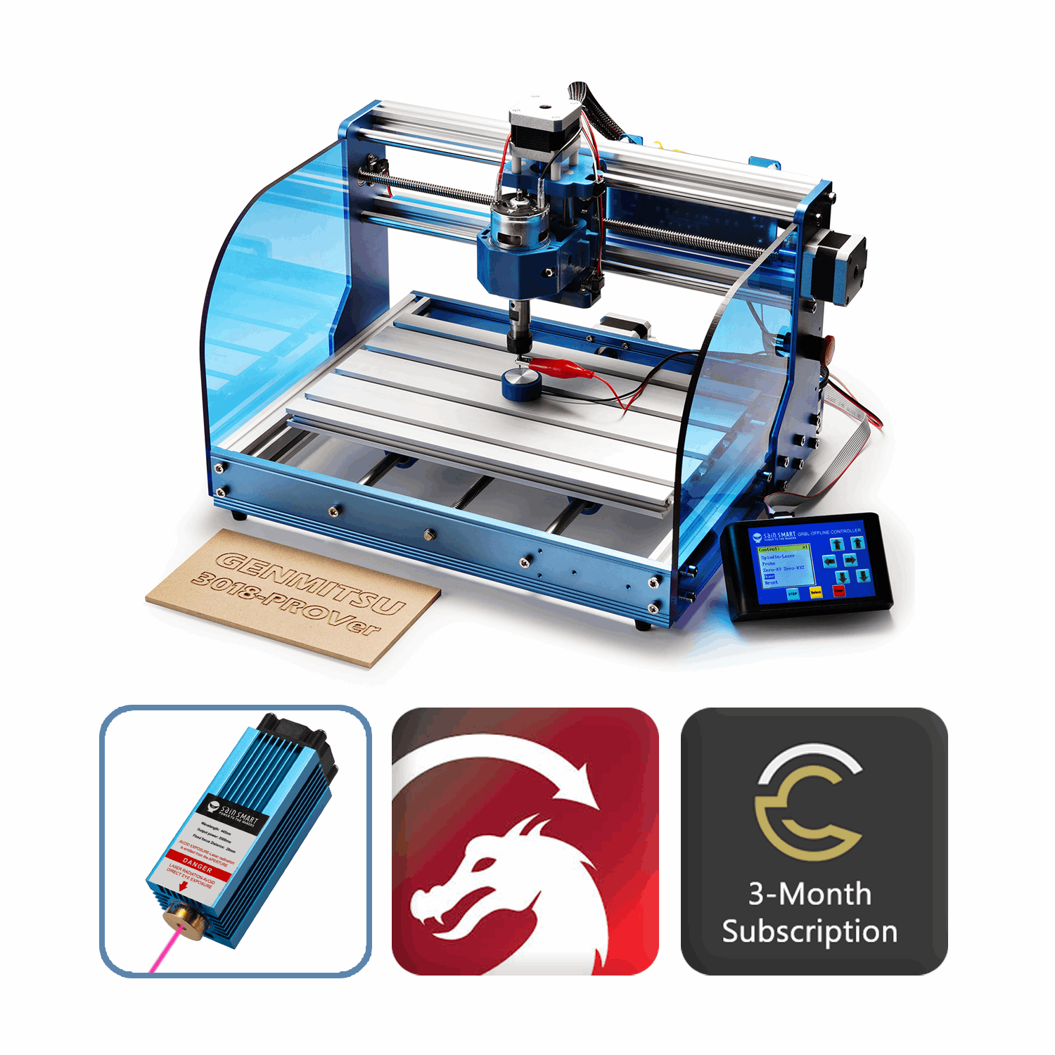 3018-PROVer Semi Assembled CNC Router Kit detail image - Resin Society