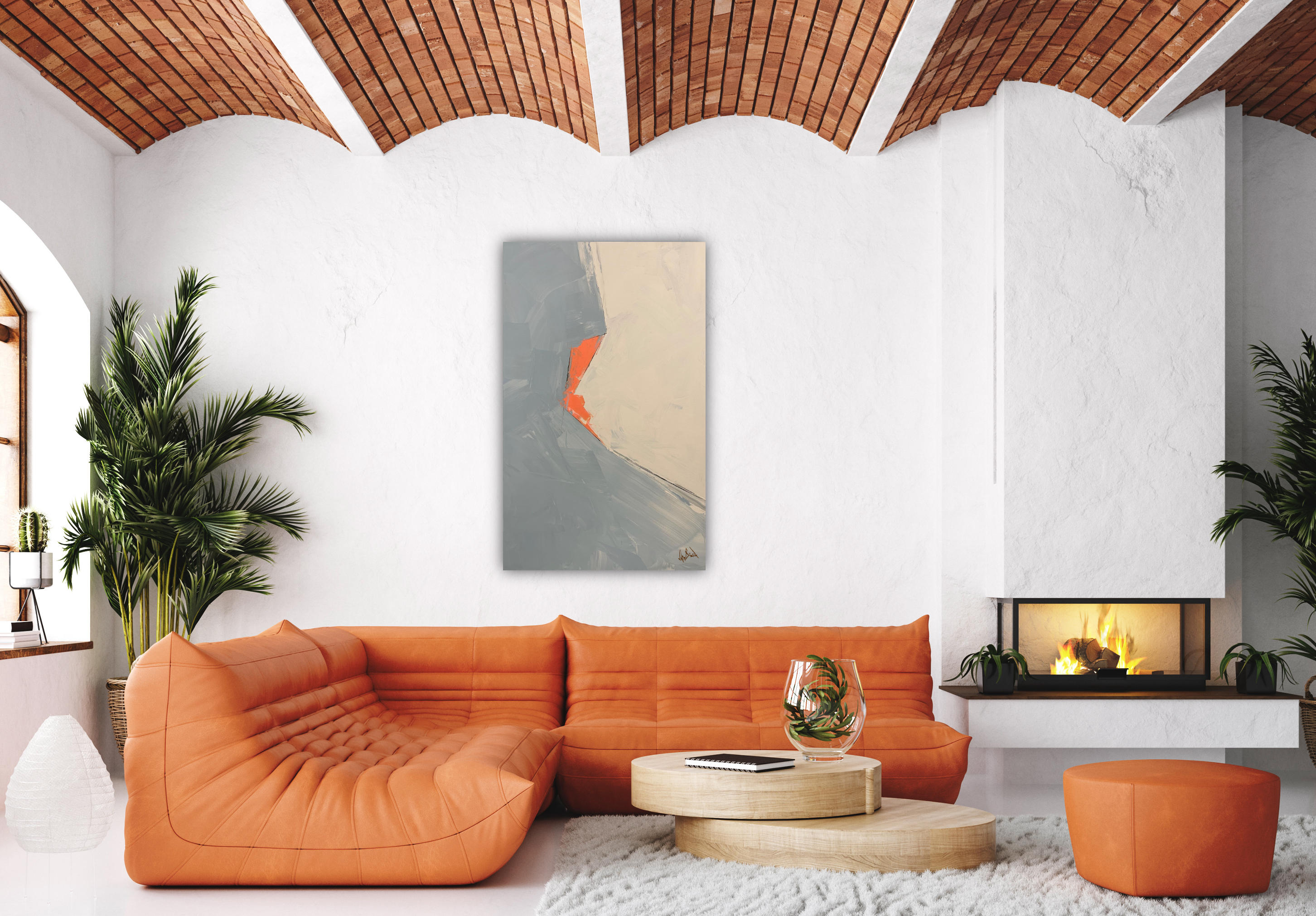 Geo I Artist Enhanced Canvas Print by John Beard Collection - product image 4 for Resin Society