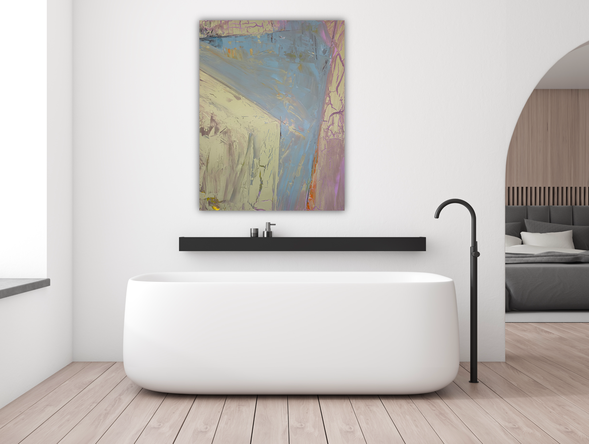 Geo IX Artist Enhanced Canvas Print by John Beard Collection - product image 2 for Resin Society