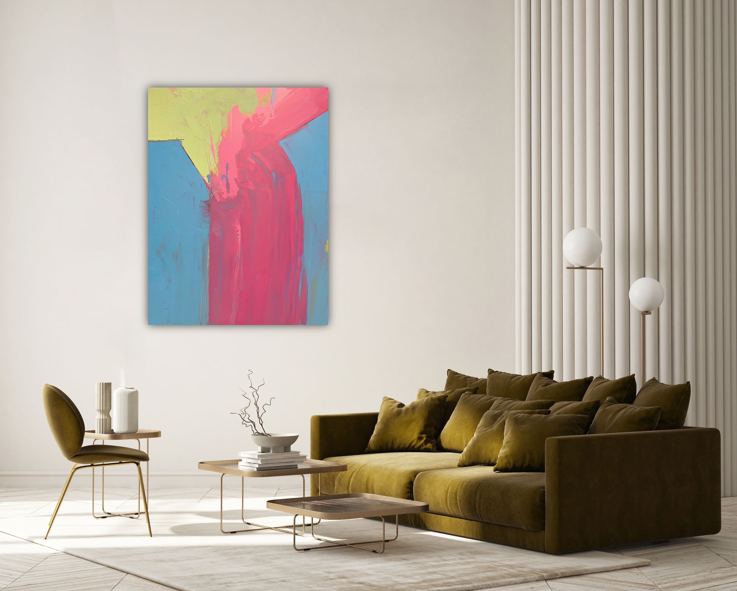 Geo VIII Artist Enhanced Canvas Print by John Beard Collection - product image 3 for Resin Society