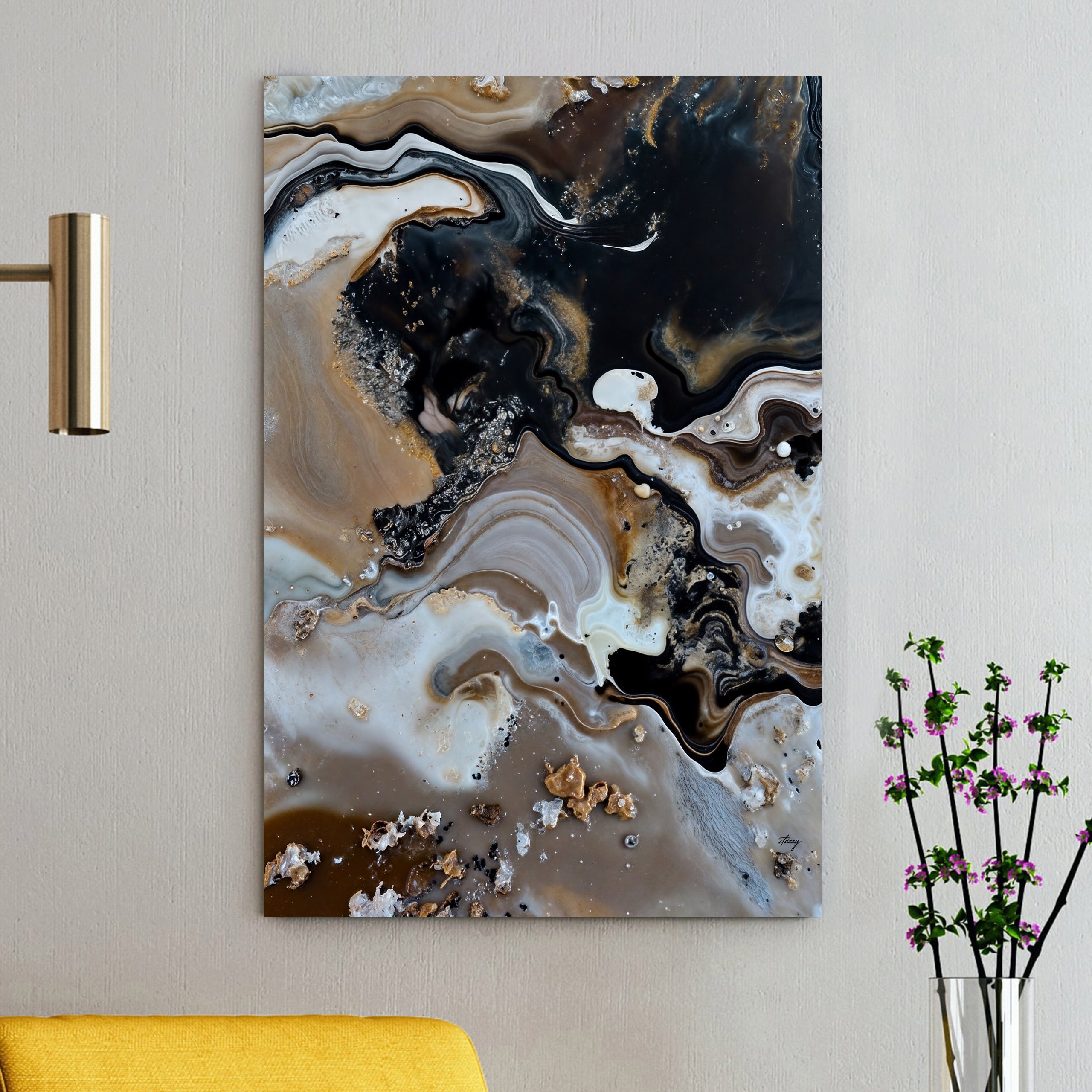 Canvas Print: "Geode Whispers" by Tailored Canvases - main product image for Resin Society