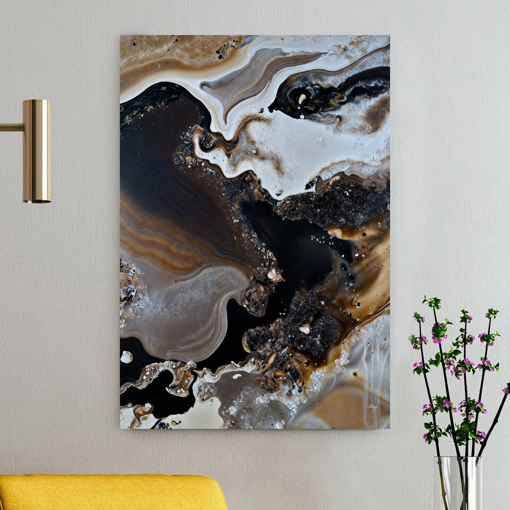 Canvas Print: "Geode Whispers III" by Tailored Canvases - main product image for Resin Society