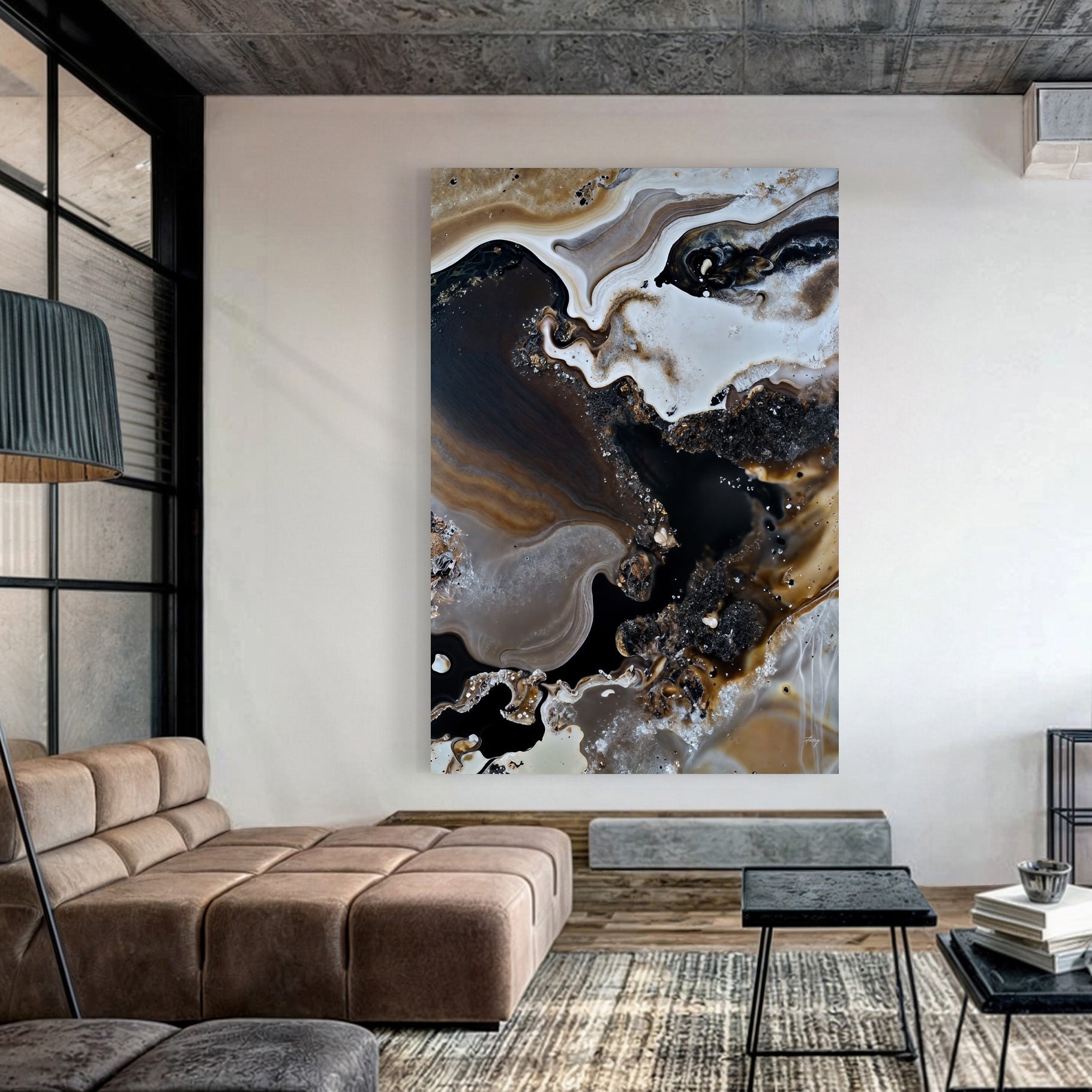 Canvas Print: "Geode Whispers III" by Tailored Canvases - product image 2 for Resin Society