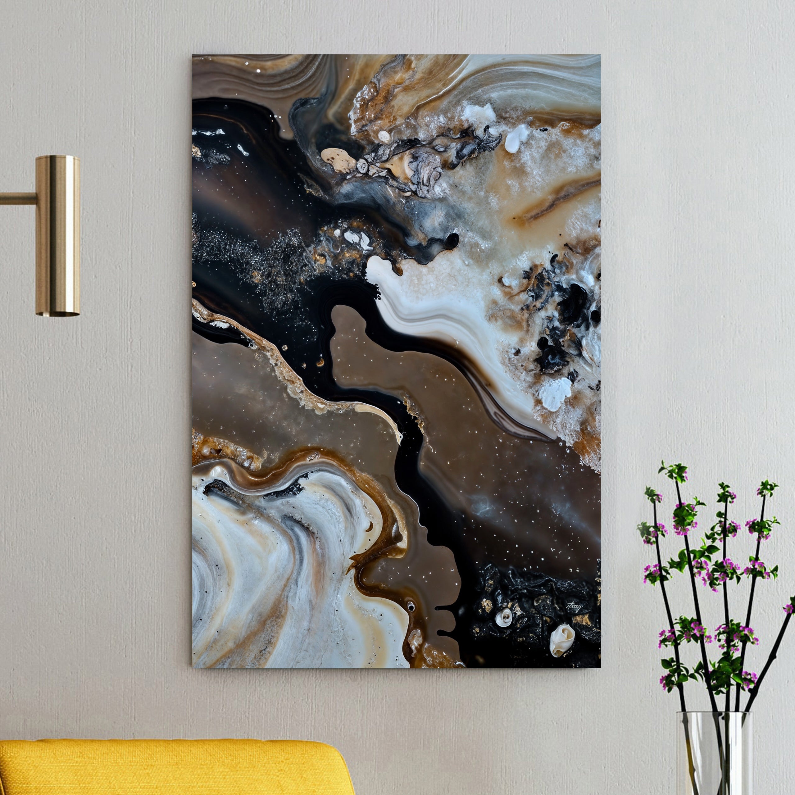 Canvas Print: "Geode Whispers II" by Tailored Canvases - main product image for Resin Society