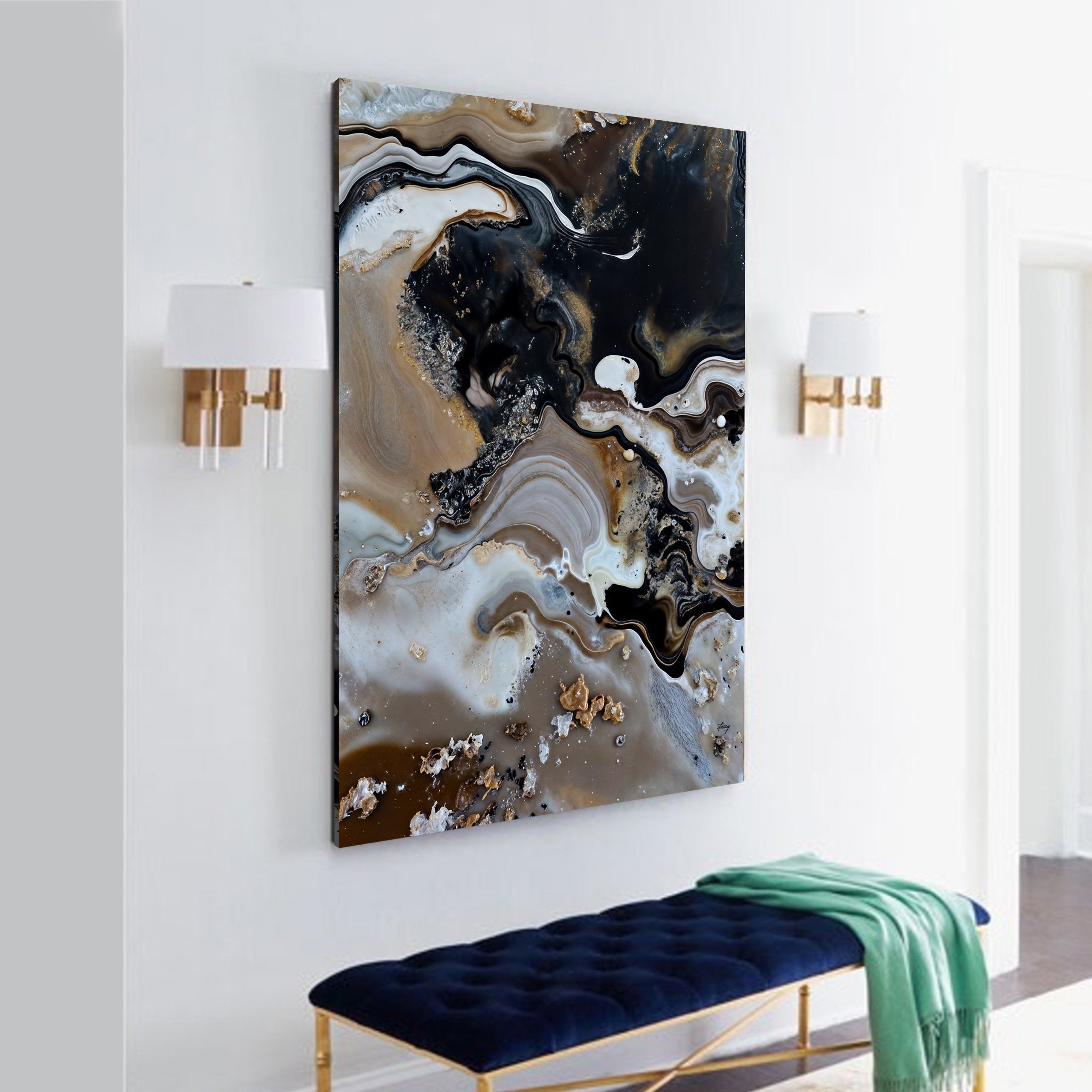 Canvas Print: "Geode Whispers" by Tailored Canvases - product image 3 for Resin Society