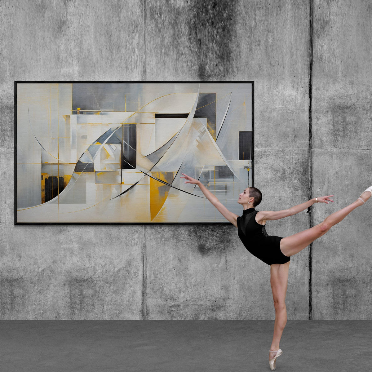 Canvas Print: "Geometric Whispers" by Tailored Canvases - product image 2 for Resin Society