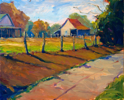 Georgia Barn Artist Enhanced Canvas Print by John Beard Collection - main product image for Resin Society