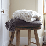 Clouds Chunky Knit Throw Blanket by Homelosophy