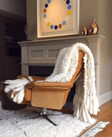 Clouds Chunky Knit Throw Blanket by Homelosophy
