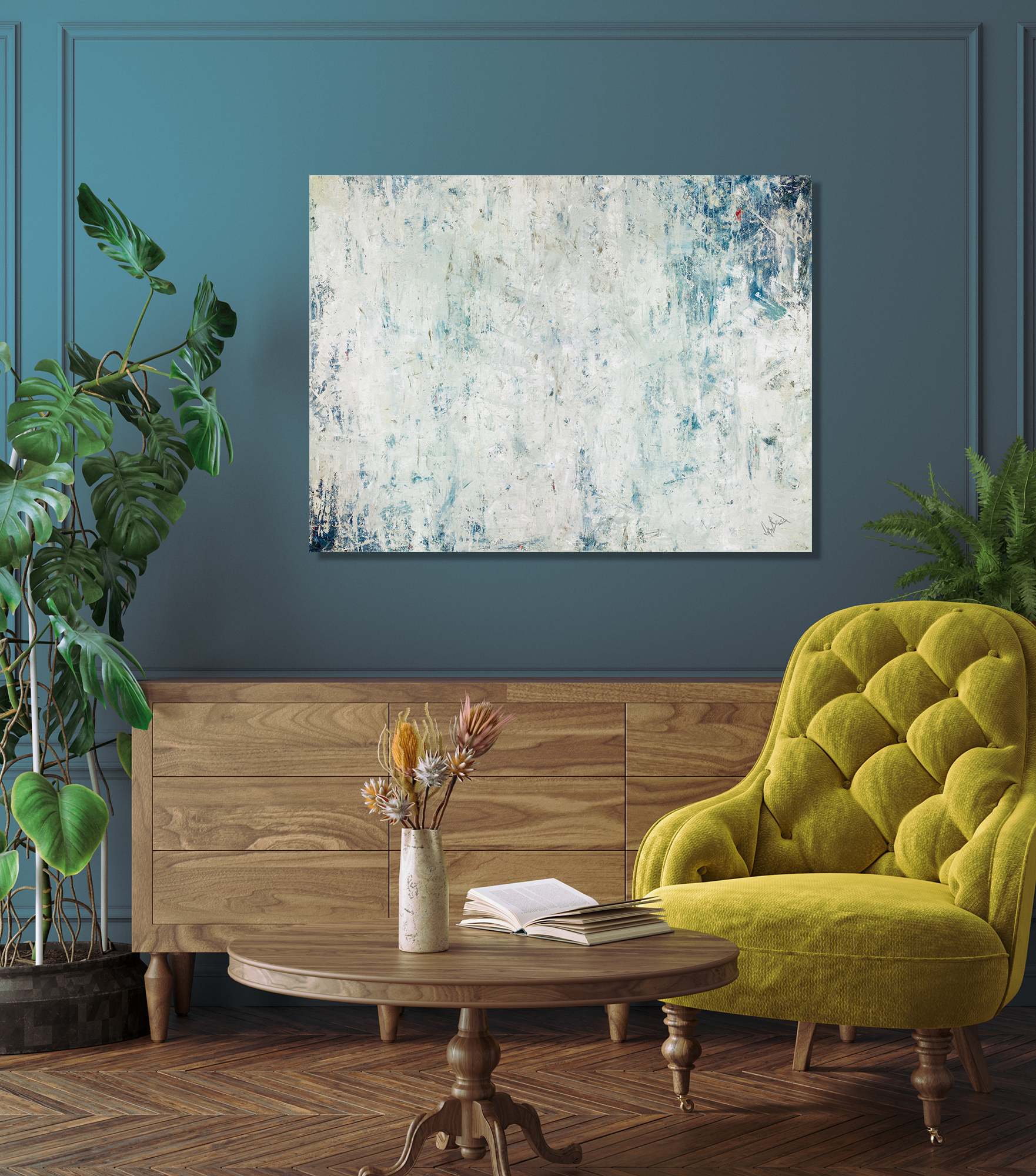 Glacier Artist Enhanced Canvas Print by John Beard Collection - product image 3 for Resin Society